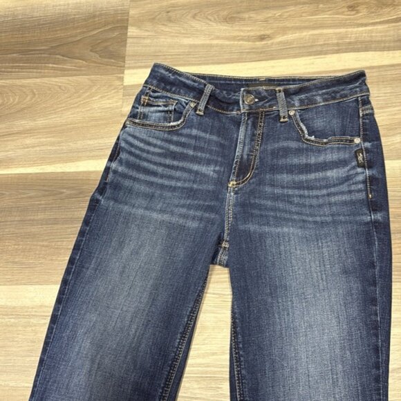 Silver Jeans Avery Blue Straight Denim size 28 - Picture 5 of 12